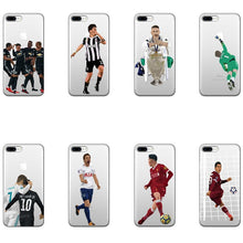 Load image into Gallery viewer, Soccer Star Ronaldo Neymar Salah Phone Cases Coque For iPhone X 5S SE 6 6S 7 8 Plus Soft silicone TPU