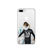 Load image into Gallery viewer, Soccer Star Ronaldo Neymar Salah Phone Cases Coque For iPhone X 5S SE 6 6S 7 8 Plus Soft silicone TPU