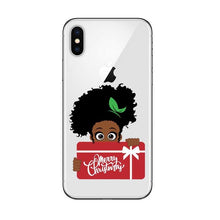 Load image into Gallery viewer, Phone Case for iPhone X XR XS Max 6 6s 7 8 Plus 5 5S SE Black Girl Cover