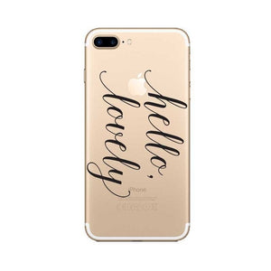 iPhone 6 XR XS MAX 6 Plus 5  SE 7 7 Plus Transparent hard plastic Phone hello kitty shell