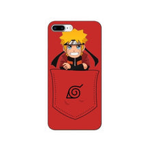 Load image into Gallery viewer, Apple iphone 7 8 X  XR XS MAX  black silicone cover cartoon Kakashi 6 6s 7 8 plus soft shell Sasuke