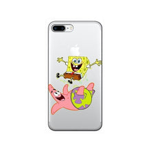 Load image into Gallery viewer, iPhone 7 8 6 6s Plus XR XS Max back cover SpongeBob Patrick Star Phone case capa fundas