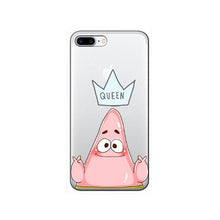 Load image into Gallery viewer, iPhone 7 8 6 6s Plus XR XS Max back cover SpongeBob Patrick Star Phone case capa fundas