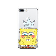 Load image into Gallery viewer, iPhone 7 8 6 6s Plus XR XS Max back cover SpongeBob Patrick Star Phone case capa fundas