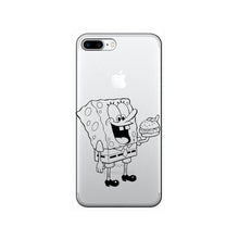Load image into Gallery viewer, iPhone 7 8 6 6s Plus XR XS Max back cover SpongeBob Patrick Star Phone case capa fundas
