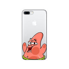Load image into Gallery viewer, iPhone 7 8 6 6s Plus XR XS Max back cover SpongeBob Patrick Star Phone case capa fundas