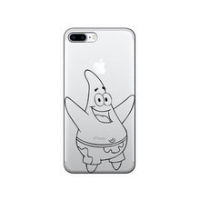 Load image into Gallery viewer, iPhone 7 8 6 6s Plus XR XS Max back cover SpongeBob Patrick Star Phone case capa fundas