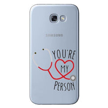 Load image into Gallery viewer, You&#39;re My Person Greys Anatomy Coque soft Silicone Phone Case Cover For Samsung Galaxy A6 A7 A8 2018 PLUS J6 J8 2018