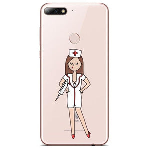 Nurse Phone Case For P8 LITE 2017 P9 P10 P20L P10 P20Plus