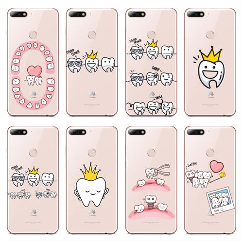 Tooth Cases Cover For Huawei P8 P9 P10 P20L P10 P20Plus