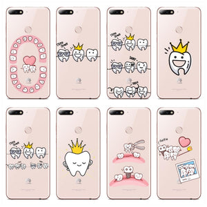 Tooth Cases Cover For Huawei P8 P9 P10 P20L P10 P20Plus