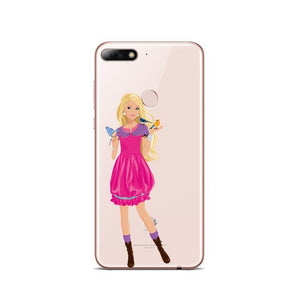 Silicon Phone Case For Huawei P8 P9 P9LITE  Rose Floral Leaves Cases For P10 P20L P10 P20Plus